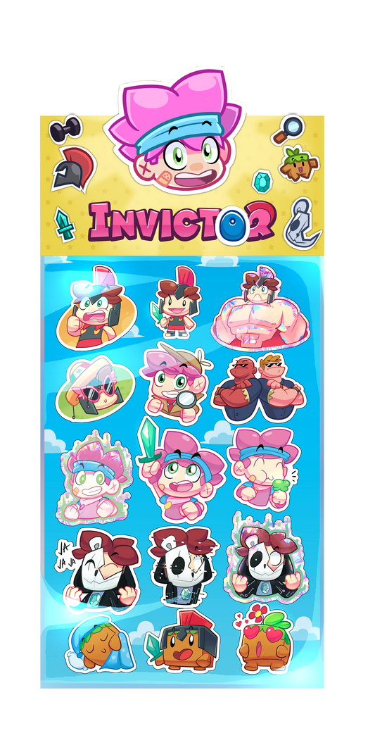 Pegatinas 3D de Invictor